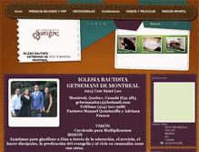 Tablet Screenshot of iglesiagetsemanidemontreal.com